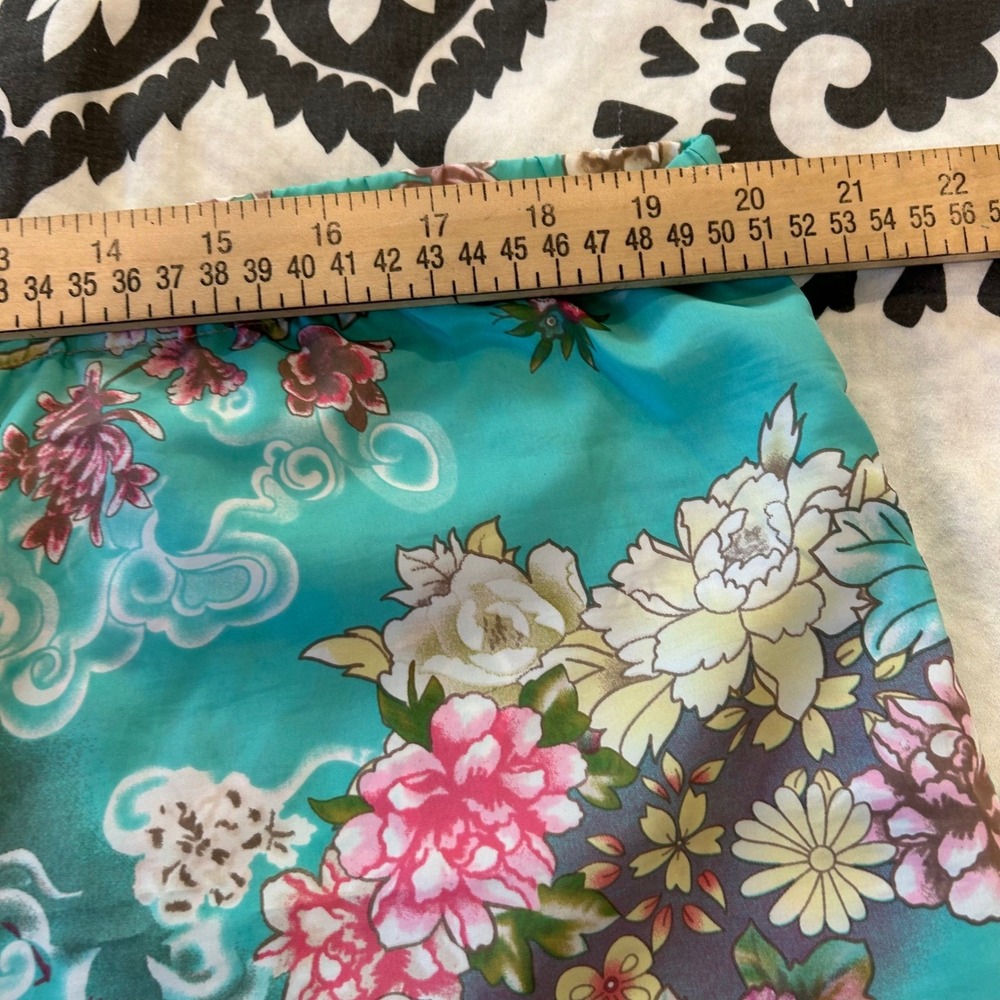 Josie Natori Women XL Asian Inspired Floral Print Capris Lounge Pants PJ Pajama - Picture 6 of 9